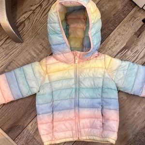 GAP Kids Rainbow Puffer Jacket